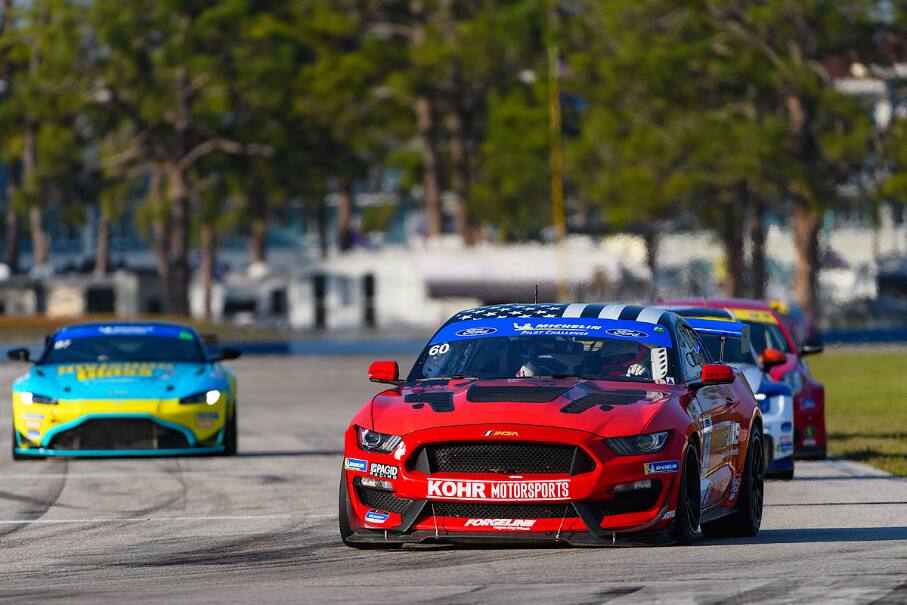 Two KohR Motorsports Mustang GT4s were in the top 10 in the Michelin Pilot Challenge at Sebring. Two KohR Motorsports Mustang GT4s were in the top 10 in the Michelin Pilot Challenge at Sebring.